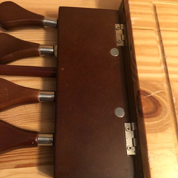 Cheese Board with Built-in Knives Storage for Spreaders, Wood Cutting Board - Picture 10 of 13
